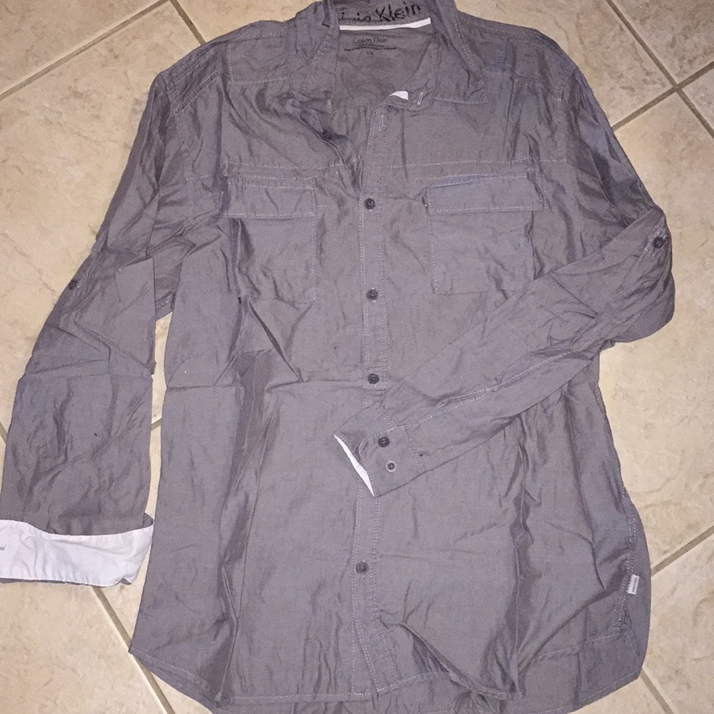 Calvin Klein button down, long sleeve